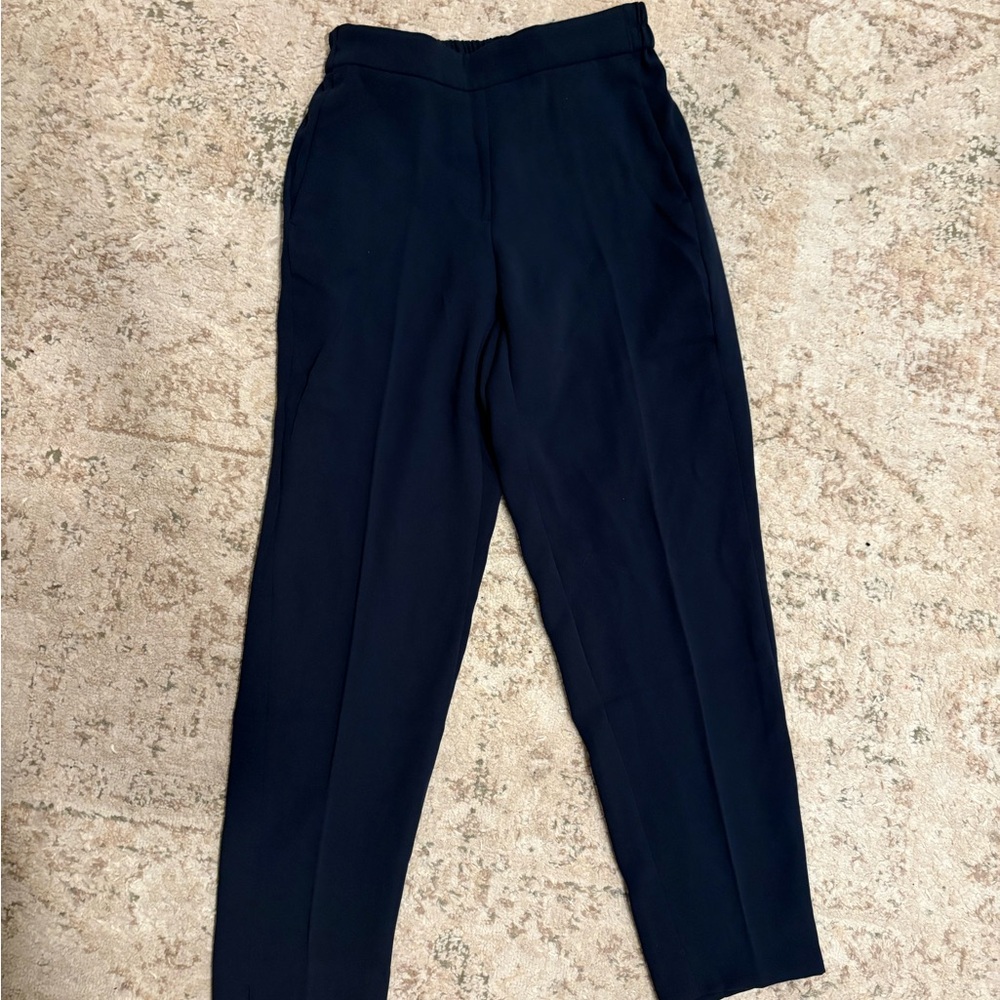 J. Crew Navy Women's Pant with Elastic Waistband